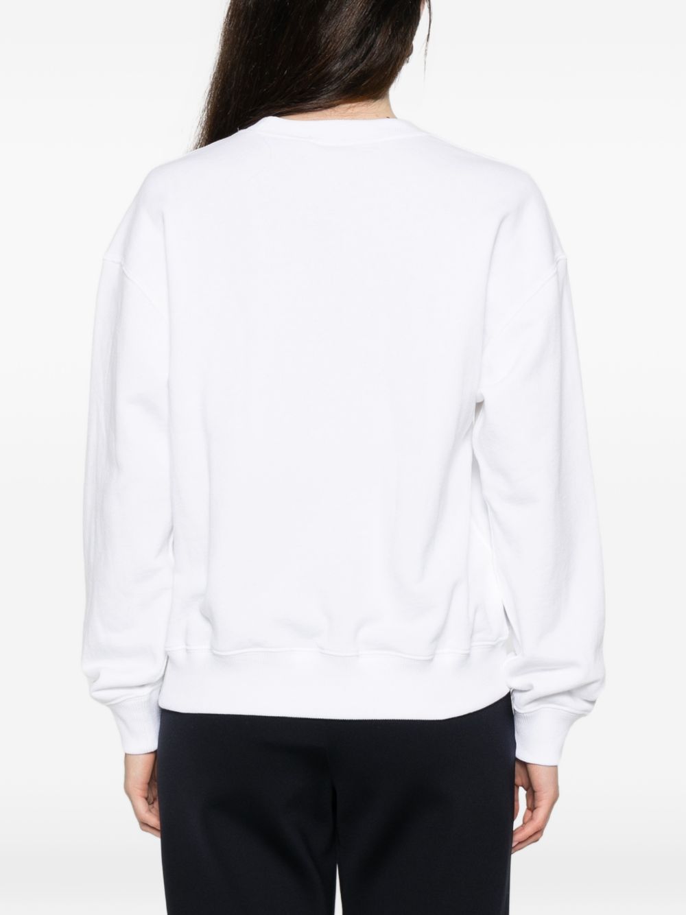 POLO RALPH LAUREN Felpa girocollo bianca con logo 