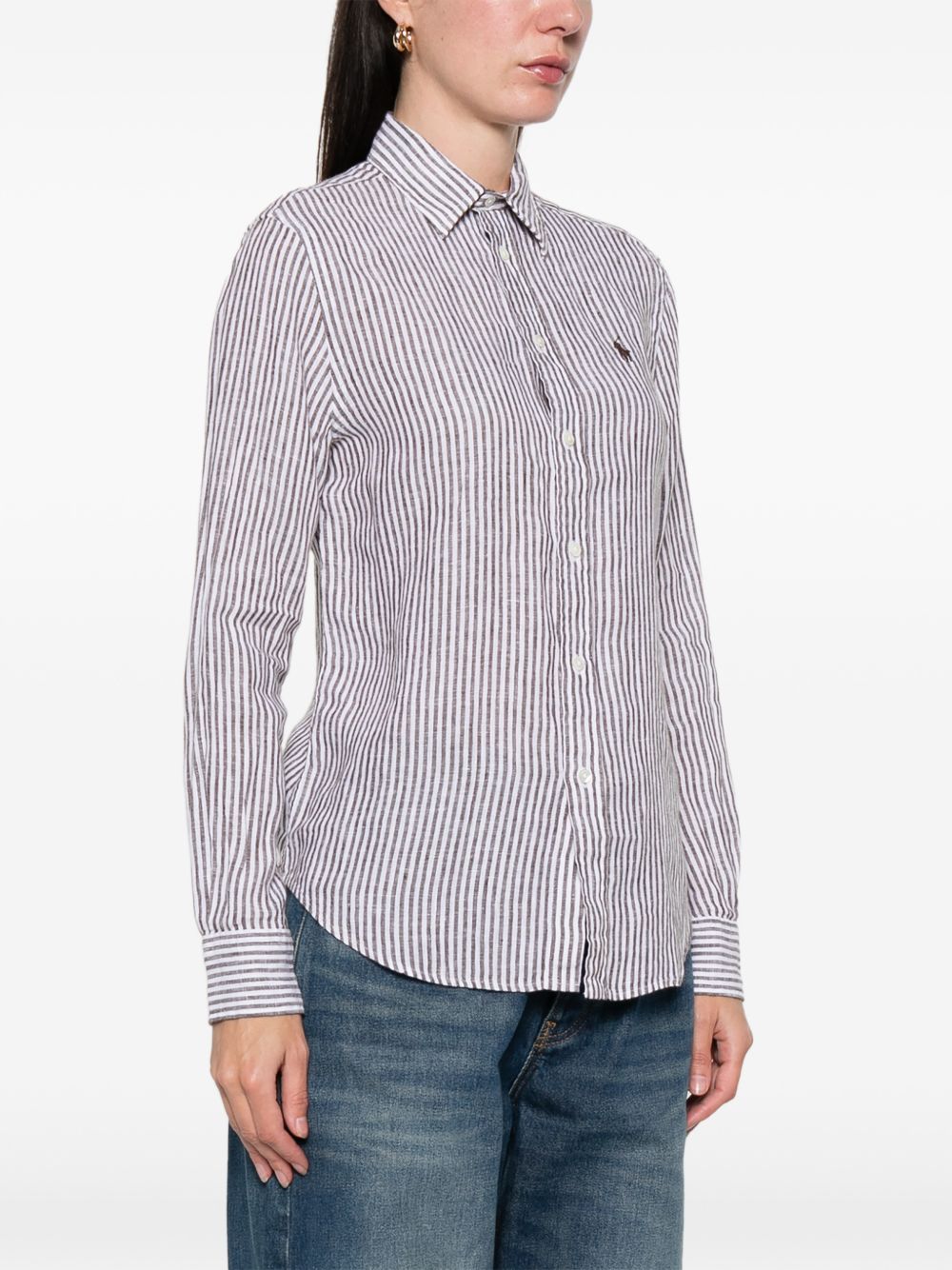 POLO RALPH LAUREN Camicia in lino a righe 
