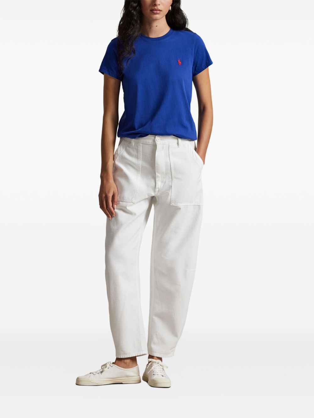 POLO RALPH LAUREN T-shirt in cotone blu 