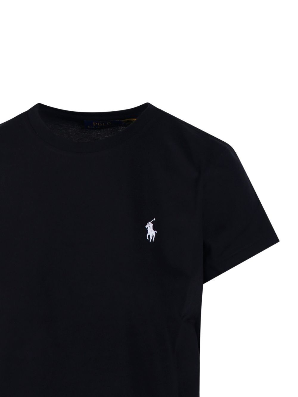 POLO RALPH LAUREN T-shirt con logo Polo in cotone nero 