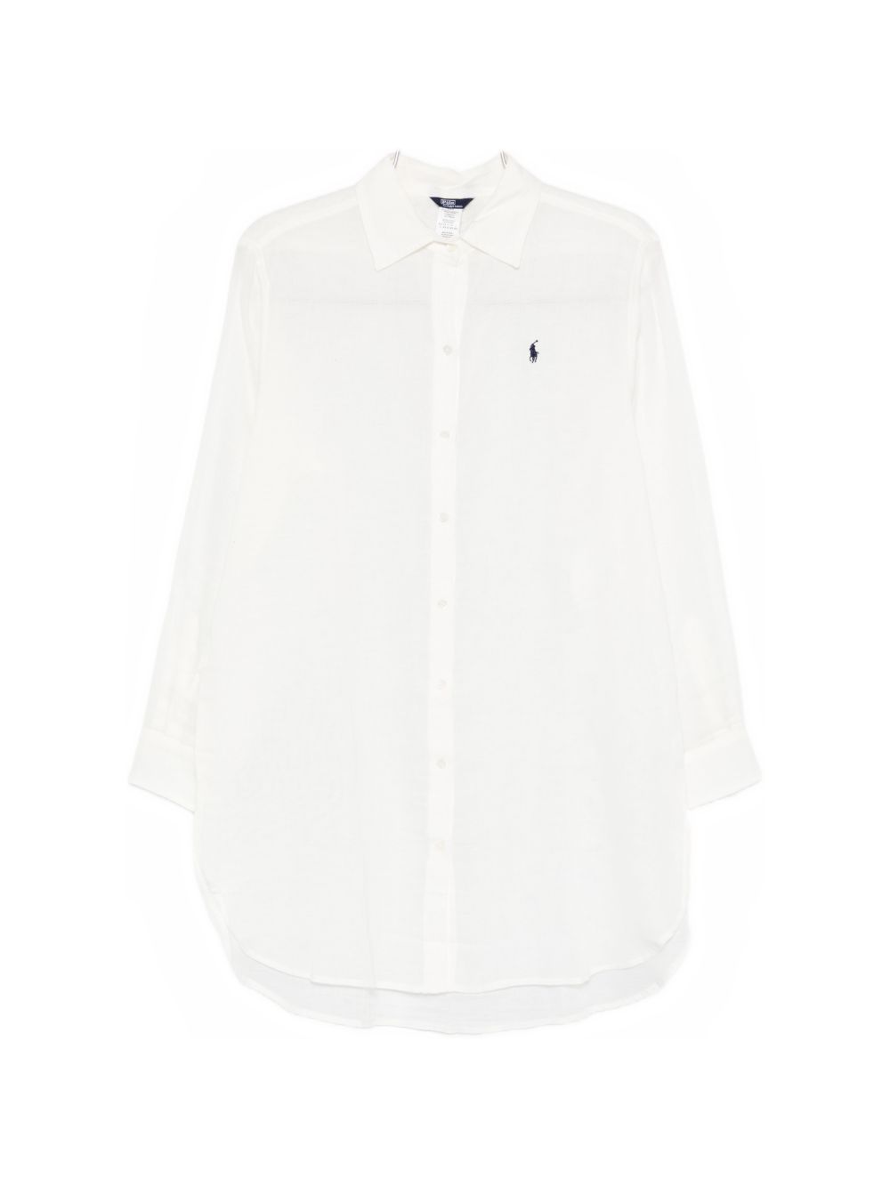 POLO RALPH LAUREN Camicia Mare con logo ricamato bianca 