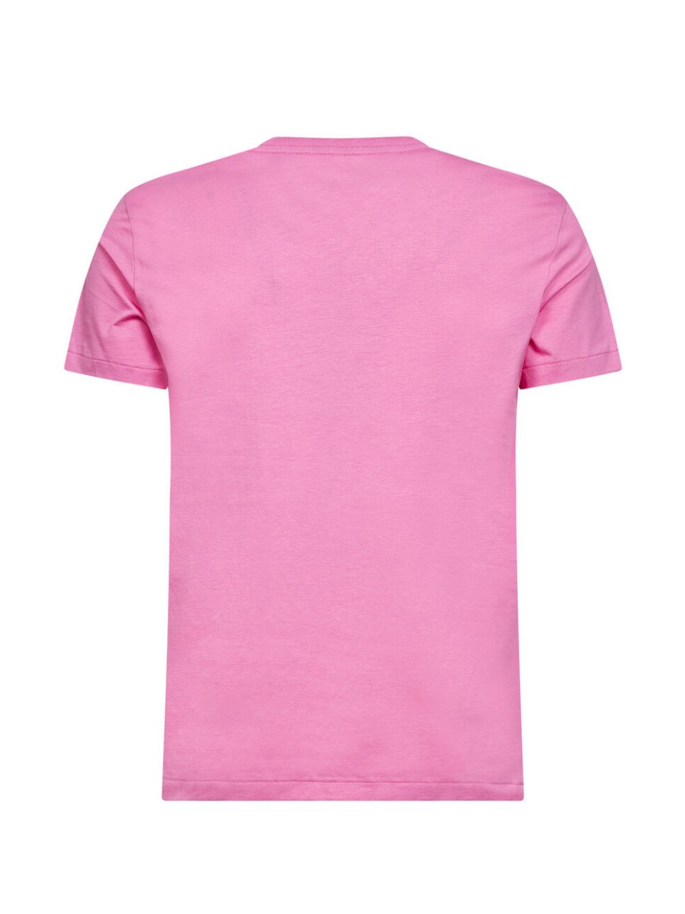 POLO RALPH LAUREN T-shirt in cotone rosa a maniche corte con ricamo logo 