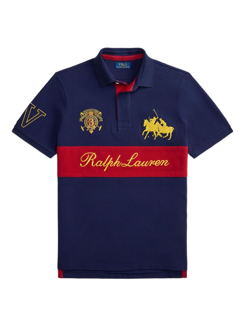 POLO RALPH LAUREN Polo blue e rossa con logo 