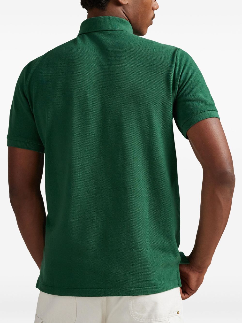 POLO RALPH LAUREN Polo in cotone verde con orso 