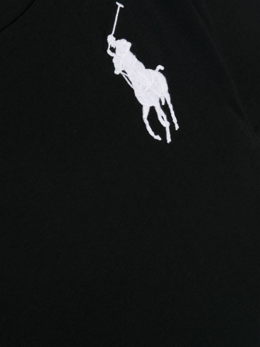 POLO RALPH LAUREN T-shirt in cotone nero con logo 