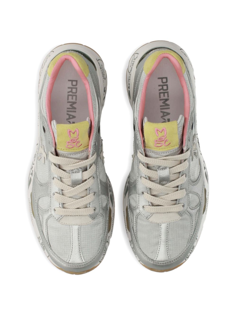 PREMIATA Sneakers con inserti imbottiti beige 