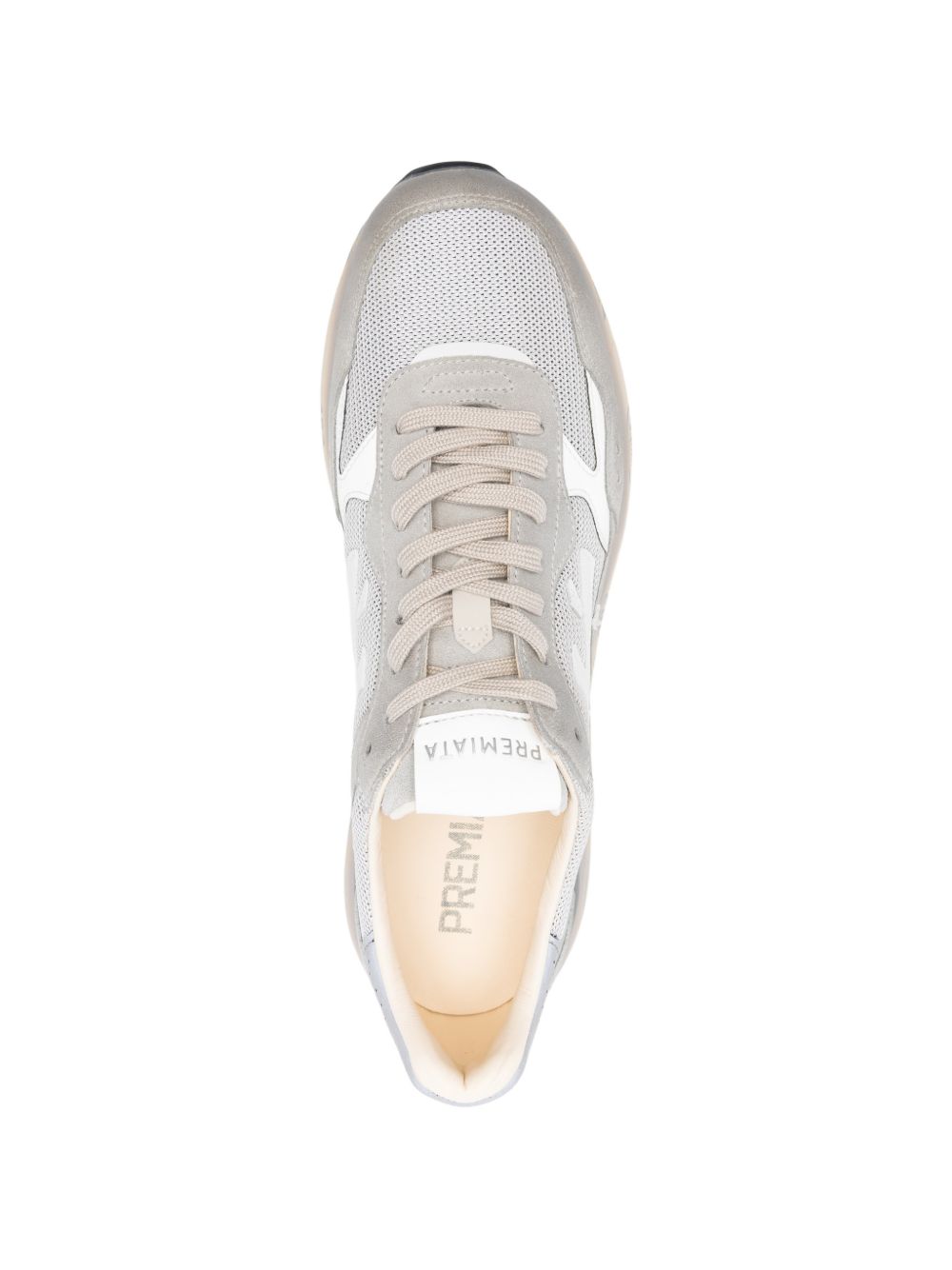 PREMIATA Sneakers Mick in pelle grigia con logo 