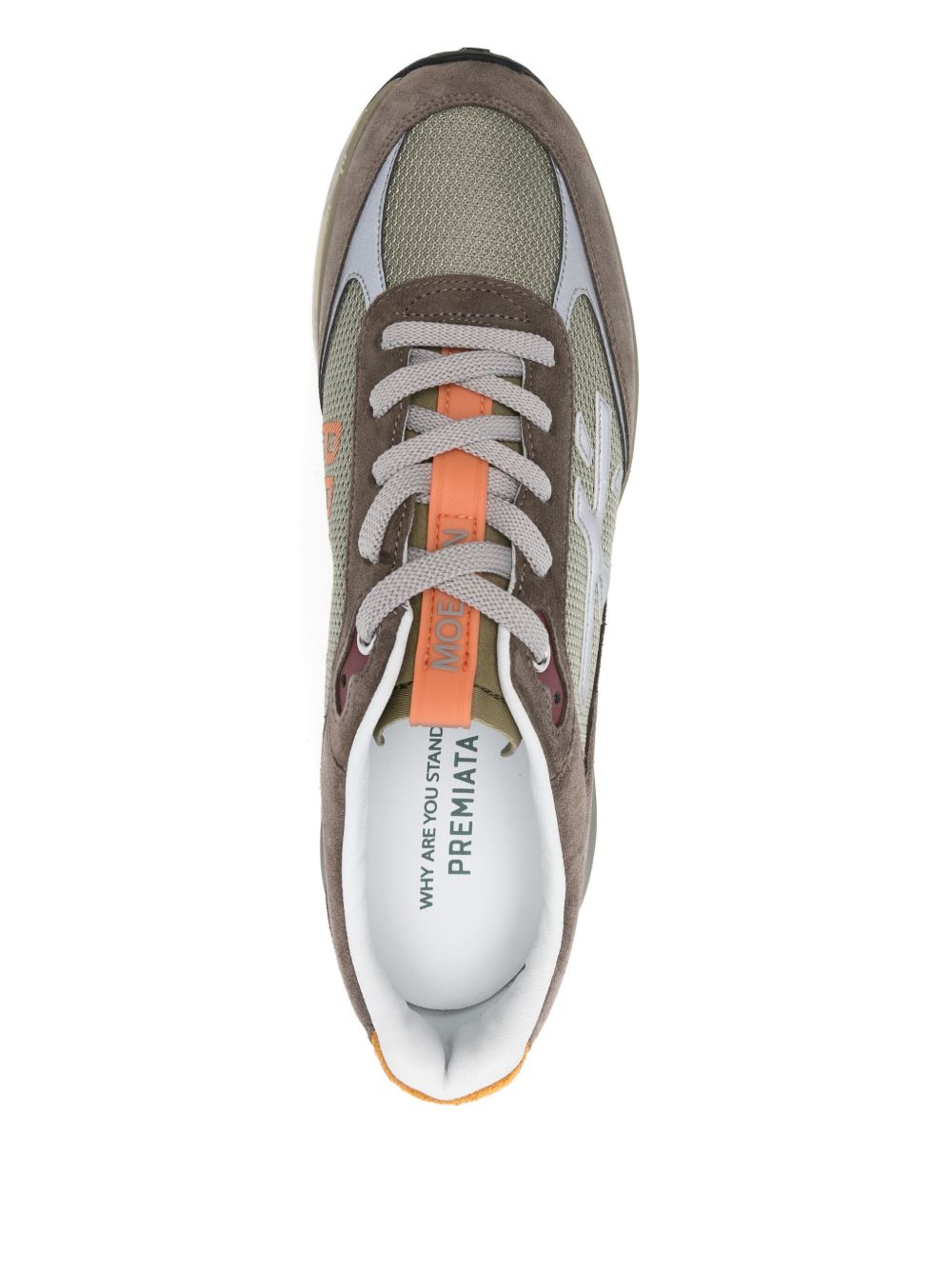 PREMIATA Sneakers Moerun in pelle grigia 
