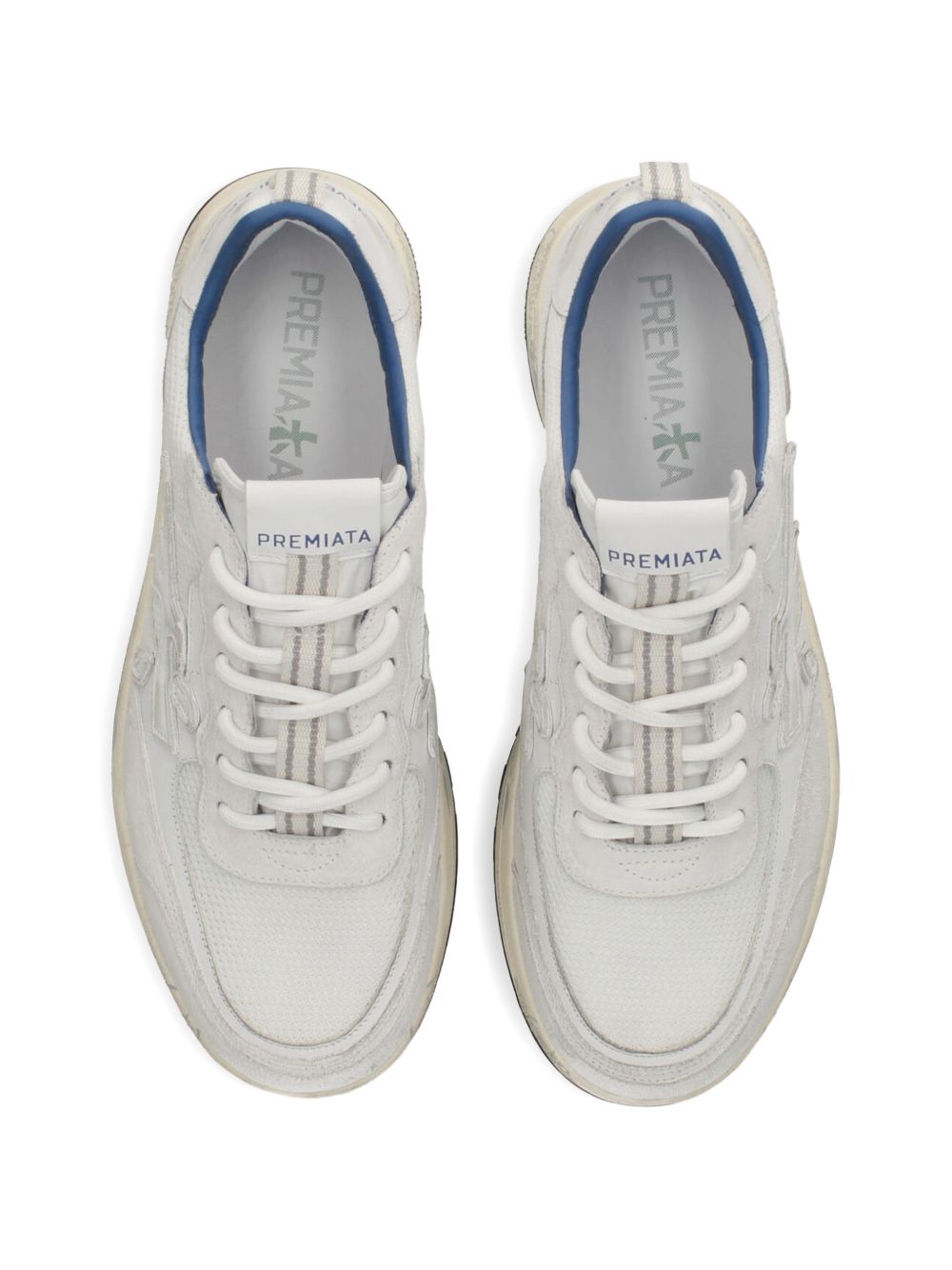 PREMIATA Sneakers Nous in pelle bianca 