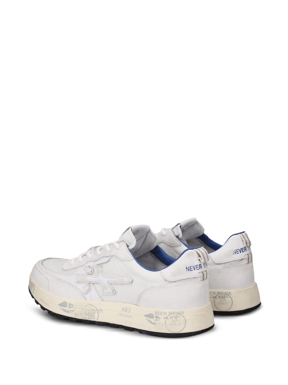 PREMIATA Sneakers Nous in pelle bianca 