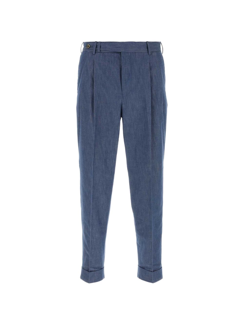 PT TORINO Pantalone in cotone puro dalla silhouette carrot 
