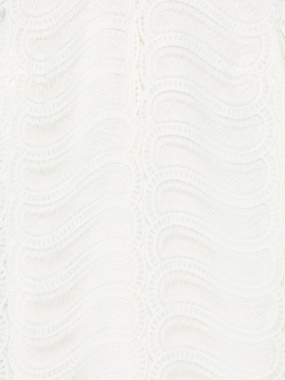 RAQUEL DINIZ Mini abito con ricami crochet bianco 