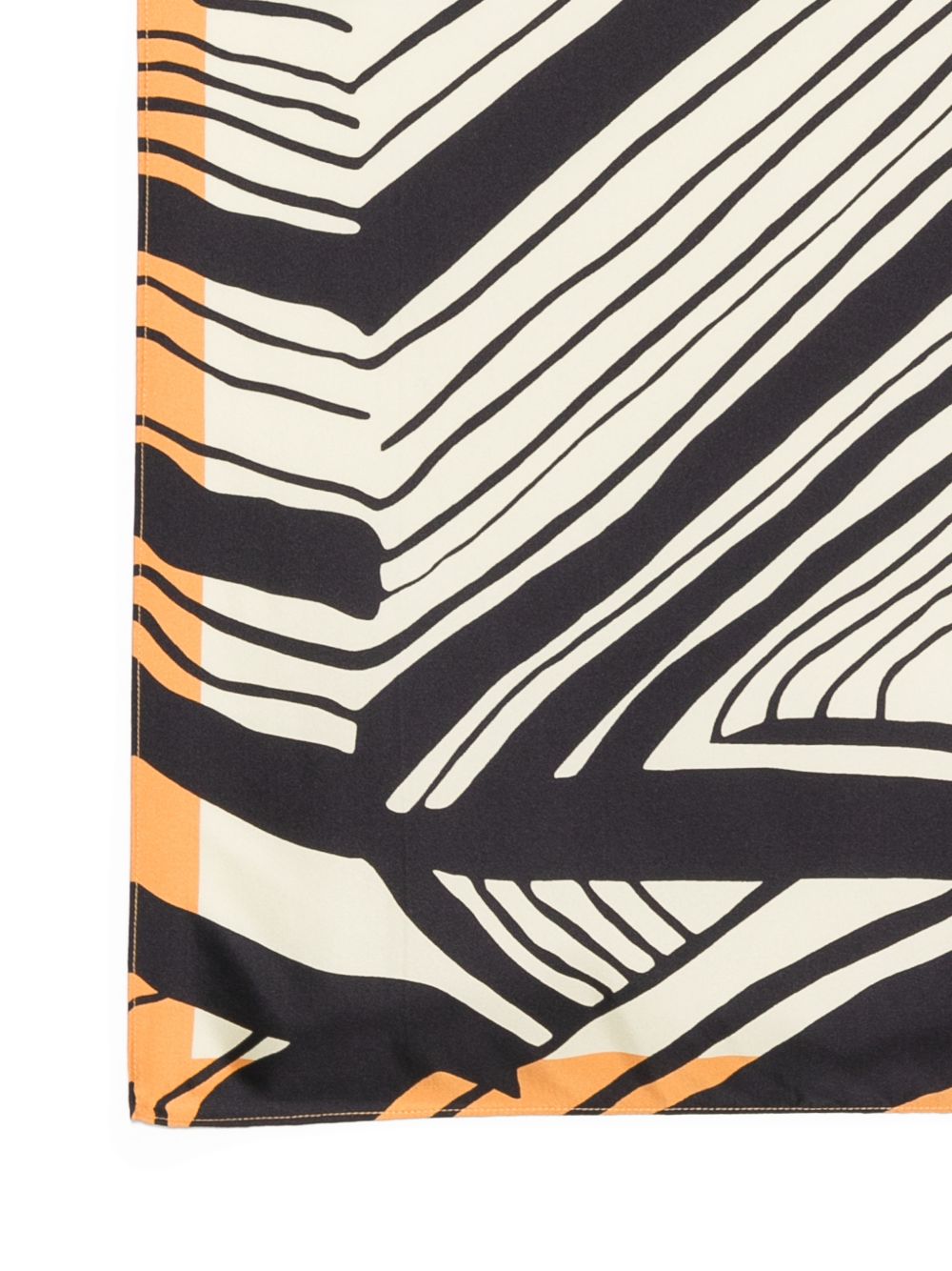 RAQUEL DINIZ Foulard con stampa astratta in seta 