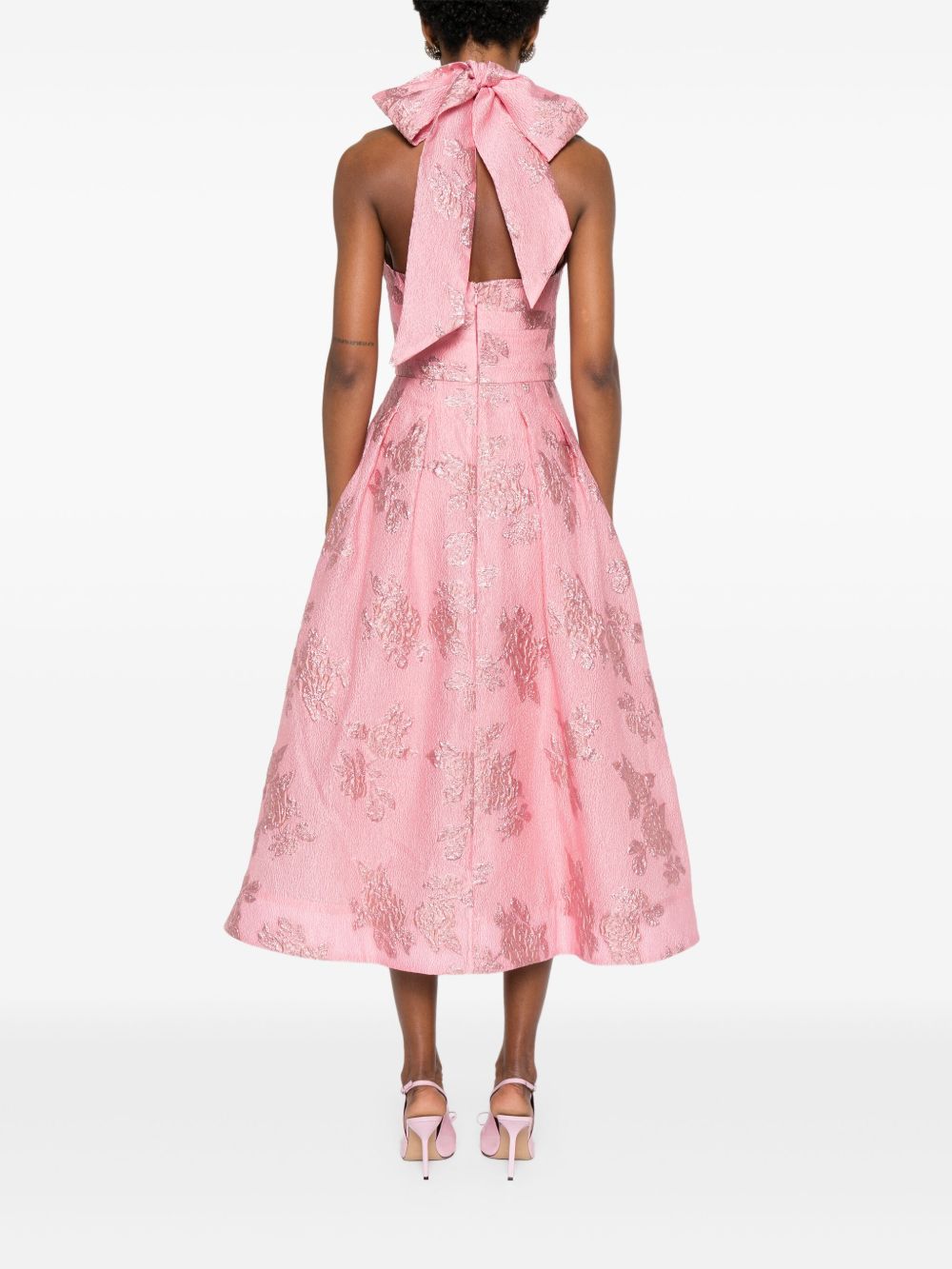 REBECCA VALLANCE Abito Benette con fiocco rosa 