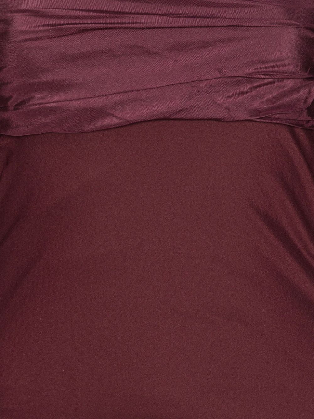 ROTATE Abito lungo bordeaux con maniche a sbuffo 