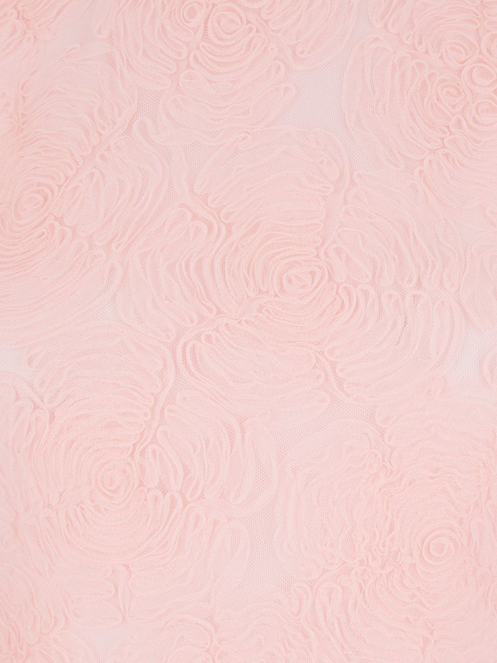 ROTATE Abito rosa lungo con ricami floreali 