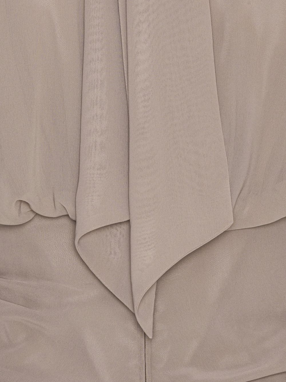 ROTATE Top grigio senza maniche con foulard 