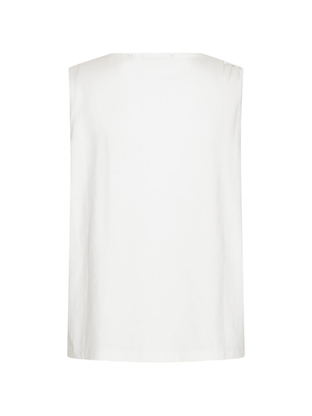 ROTATE T-shirt bianca con nodo e logo 