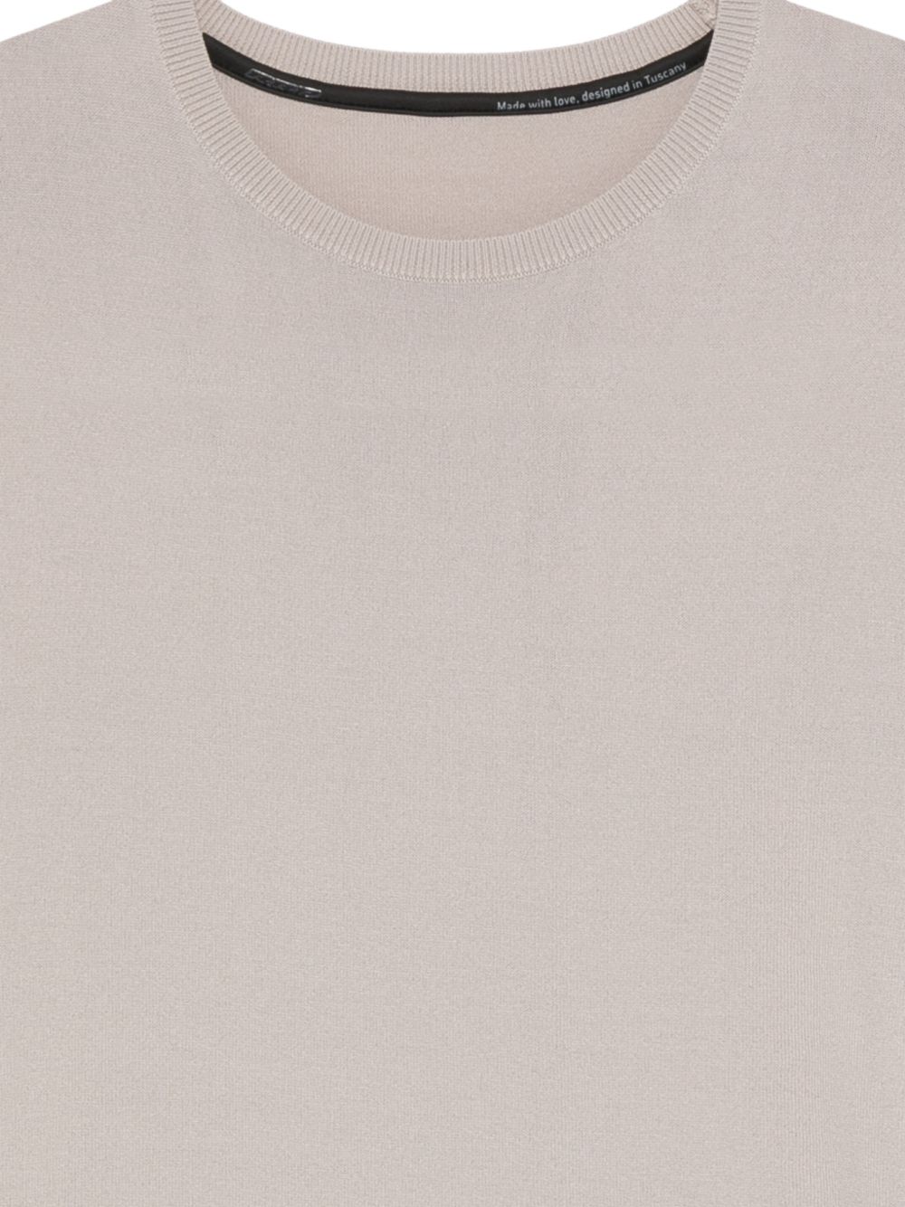 RRD ROBERTO RICCI DESIGNS Maglia girocollo beige con patch logo 
