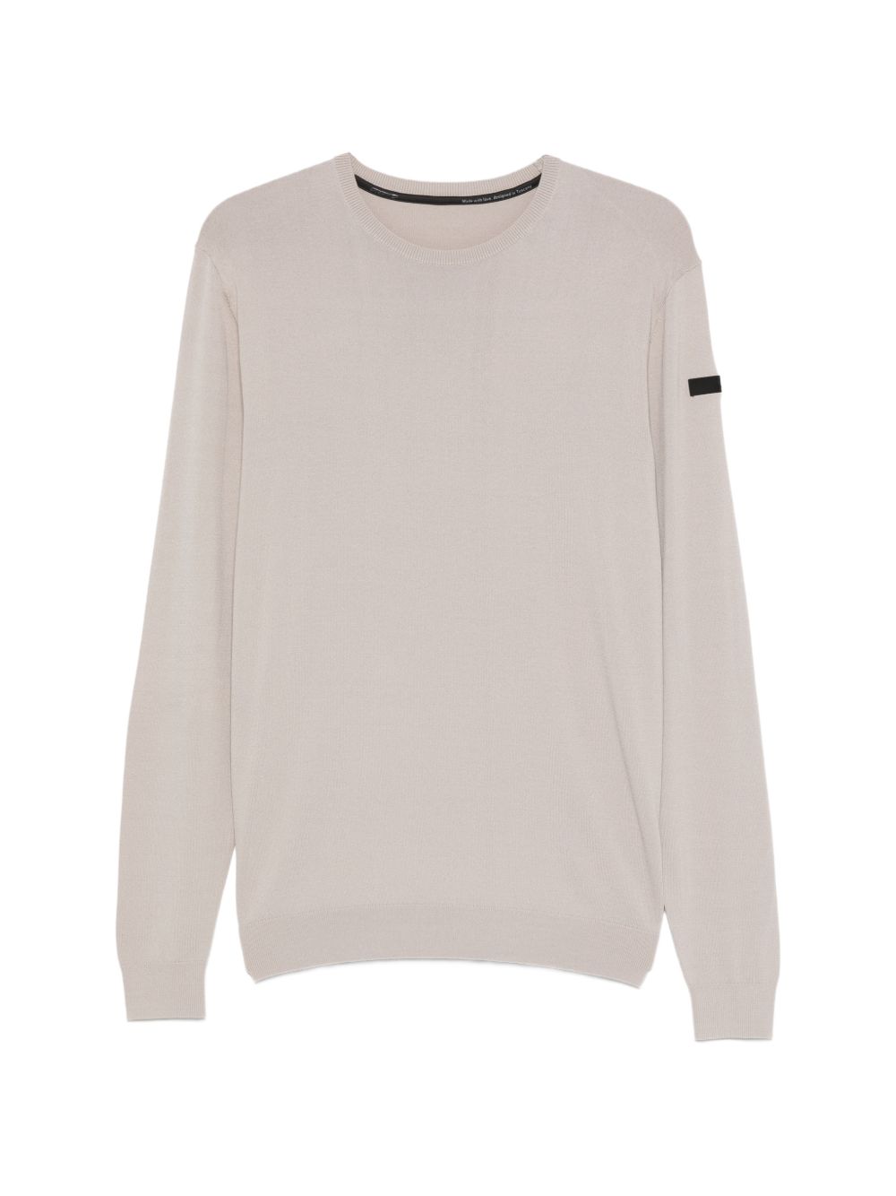 RRD ROBERTO RICCI DESIGNS Maglia girocollo beige con patch logo 