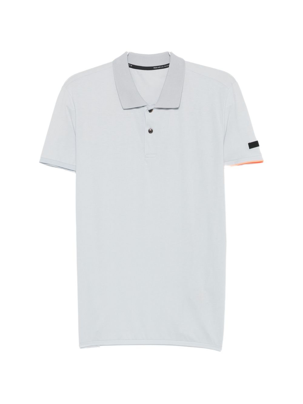 RRD ROBERTO RICCI DESIGNS Polo grigia a maniche corte con patch logo sul petto 