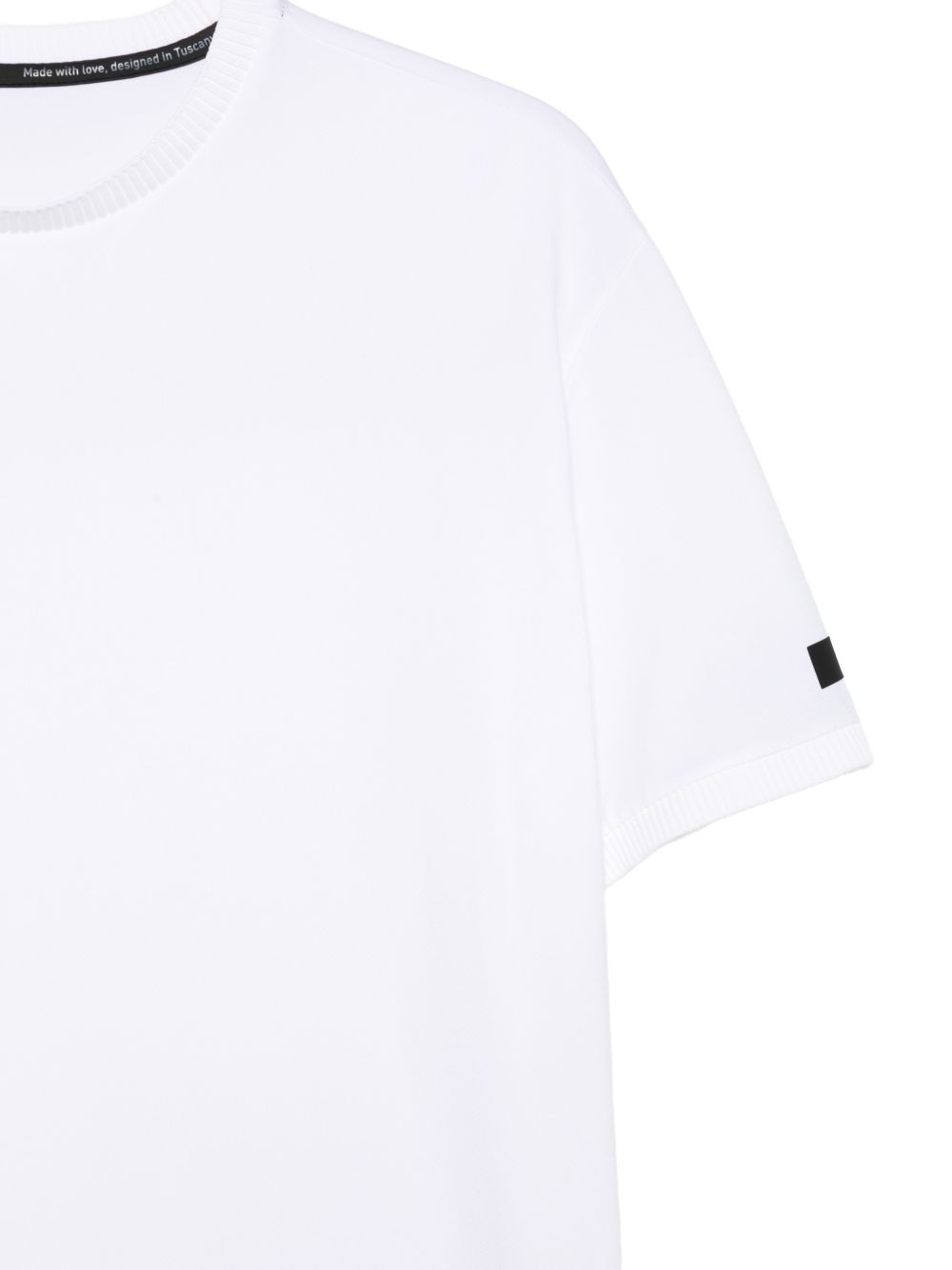 RRD ROBERTO RICCI DESIGNS T-shirt bianca a maniche corte con logo nero 