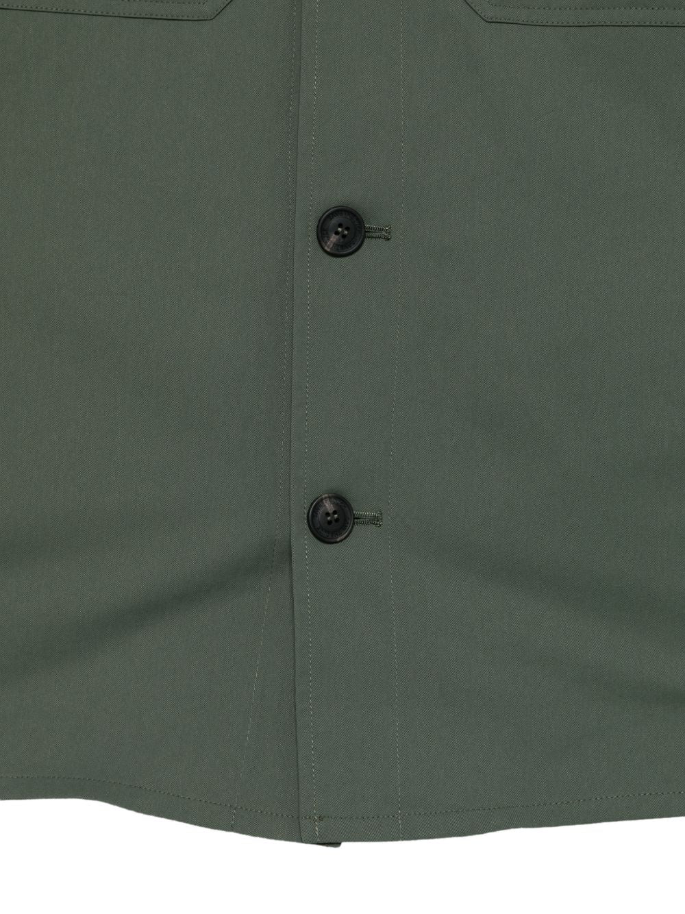 SAVE THE DUCK Giacca camicia verde scuro con bottoni 