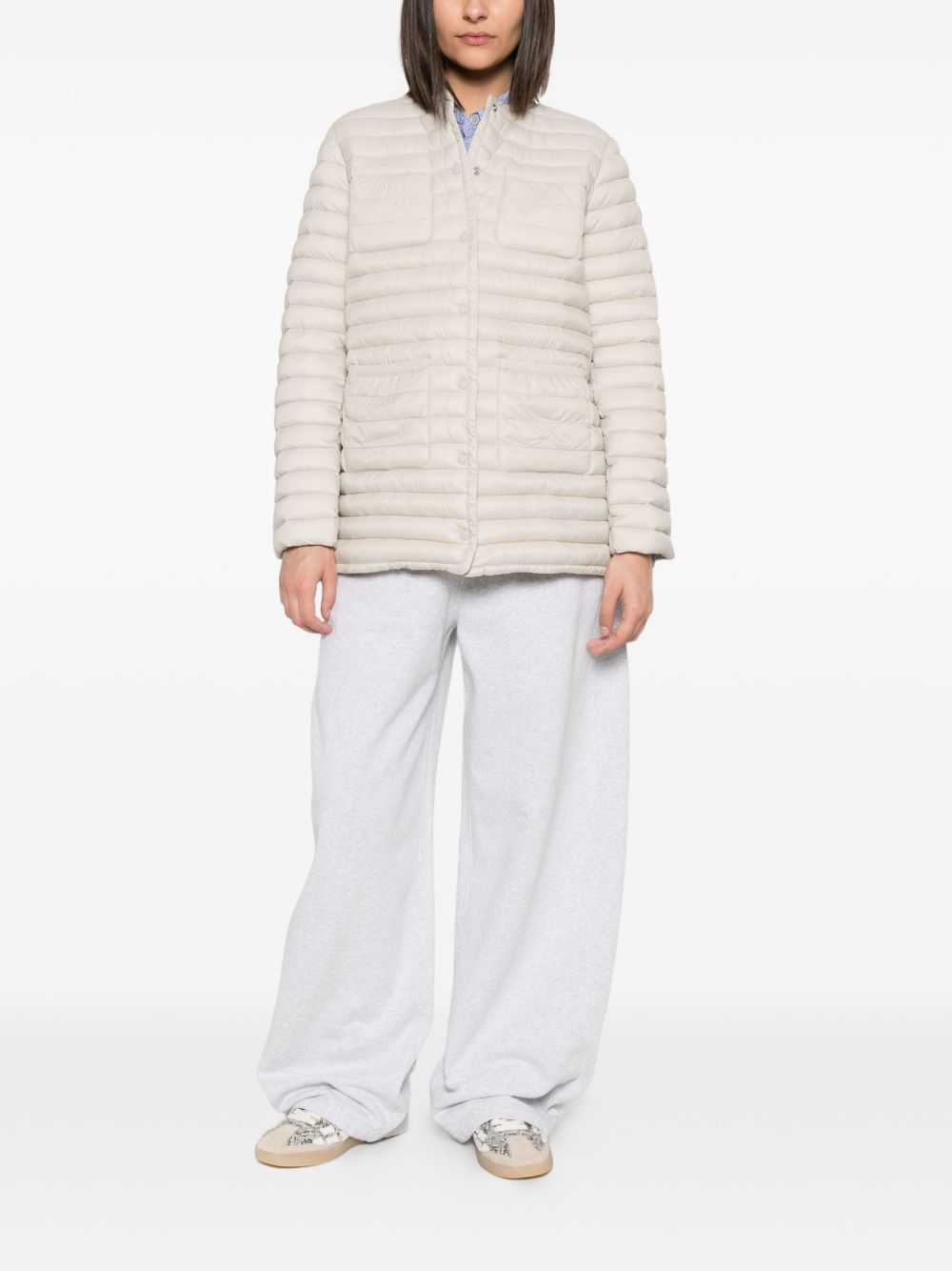 SAVE THE DUCK Trench imbottito Elisa beige chiaro 