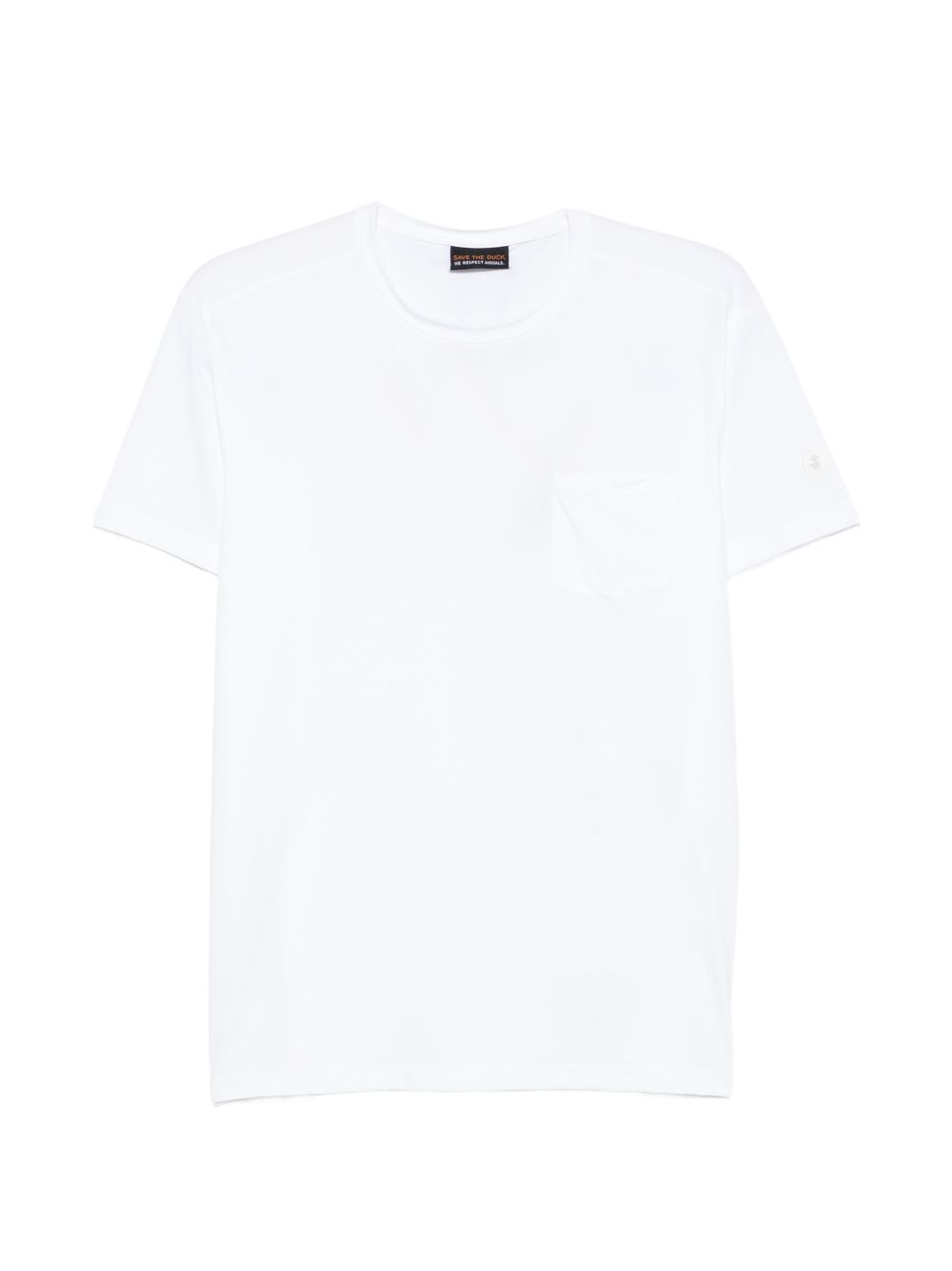 SAVE THE DUCK T-shirt Chicago elasticizzata bianca 