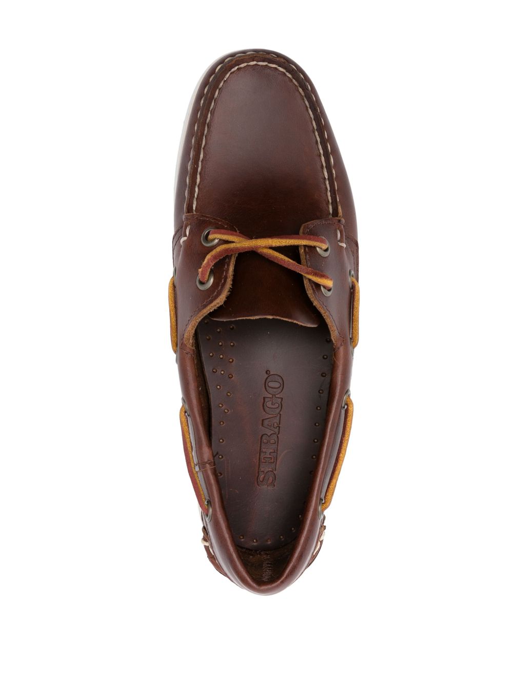 SEBAGO Mocassini Docksides Portland in pelle marrone 