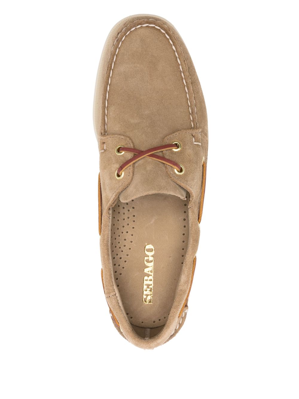 SEBAGO Mocassino da barca in pelle scamosciata beige 