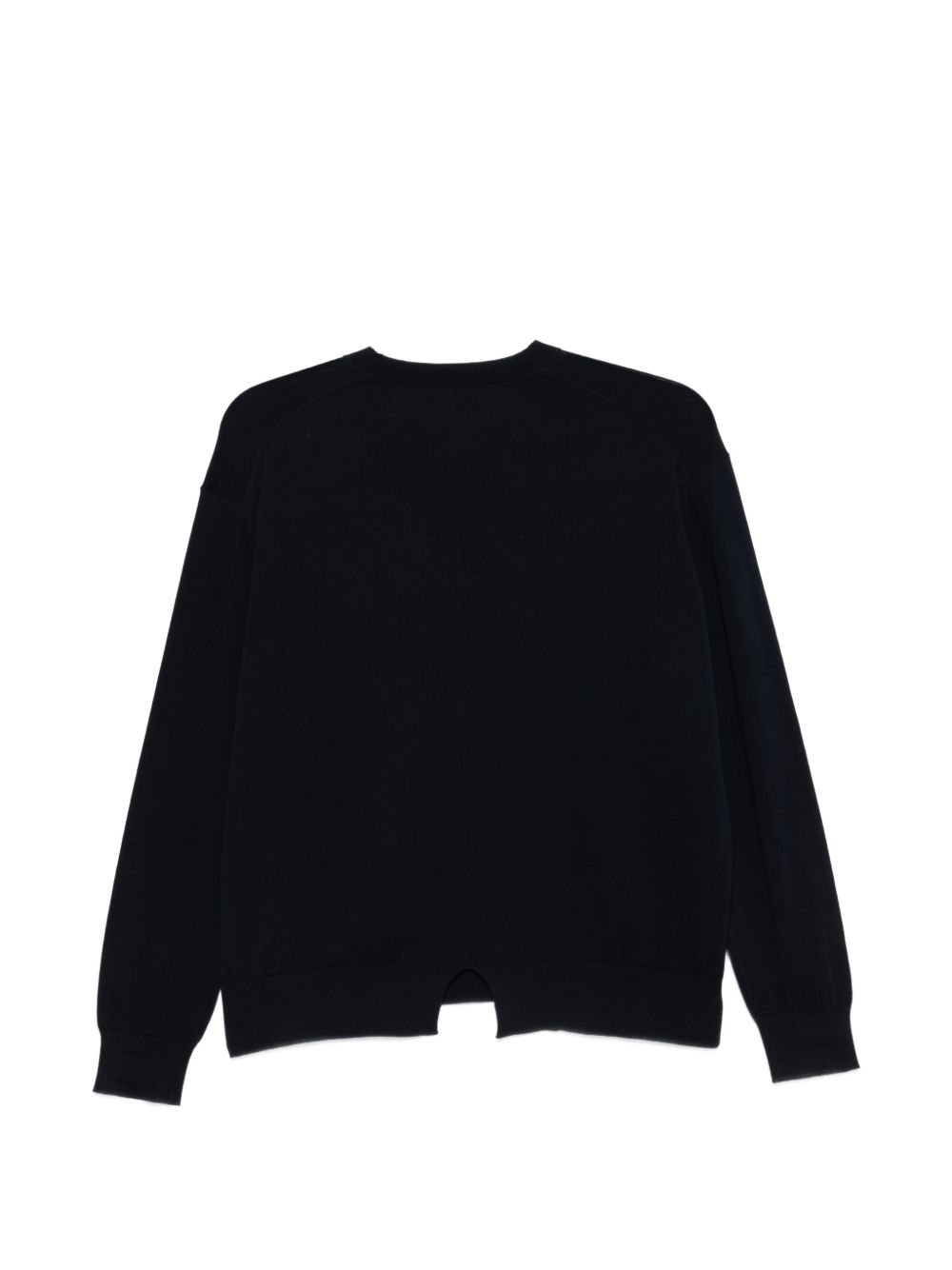 SEMICOUTURE Maglia Alejandra in cotone nero girocollo 
