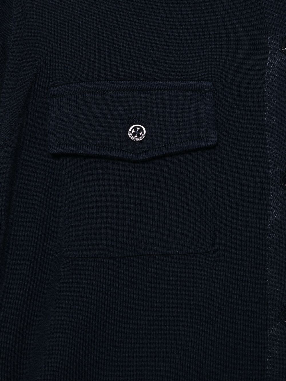 SEMICOUTURE Cardigan Neta in lana nera con tasche 