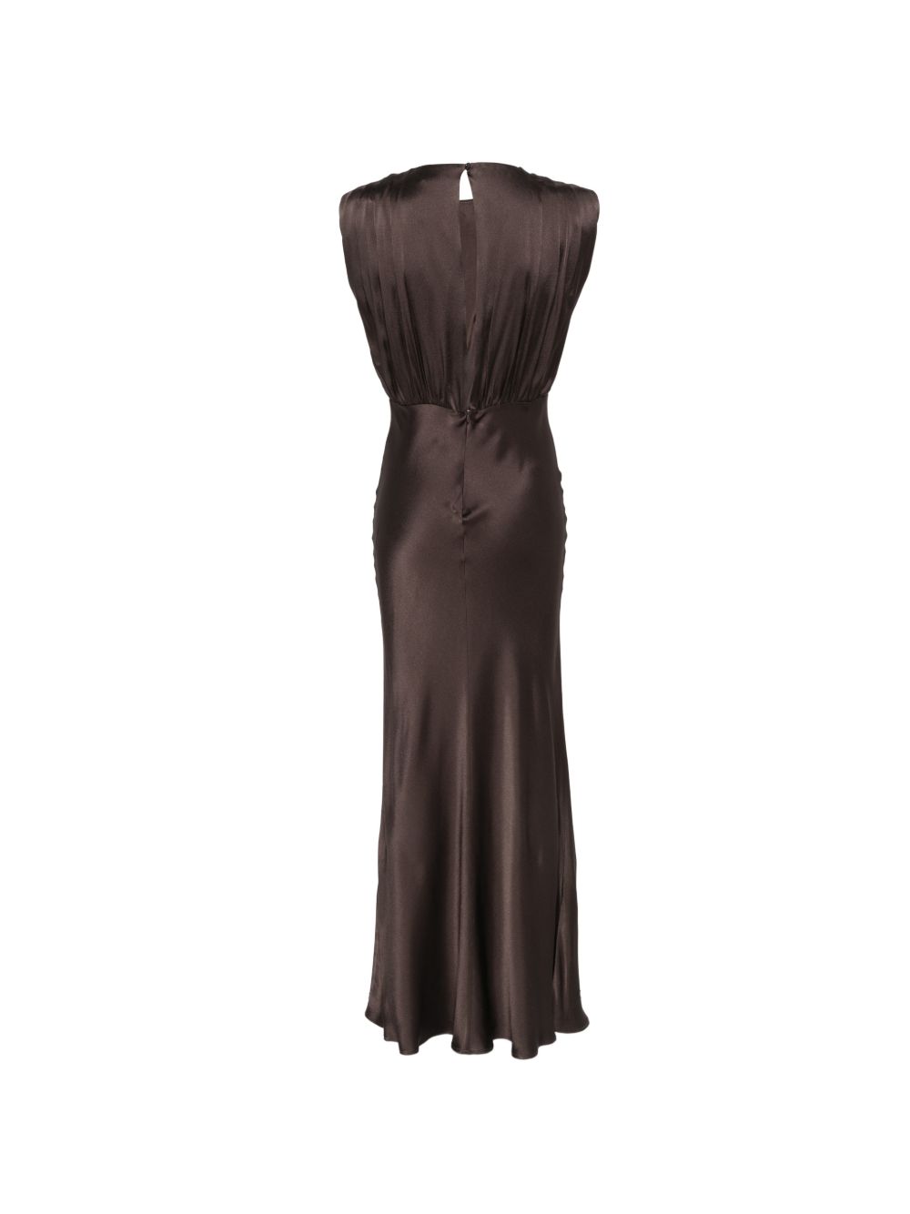 SEMICOUTURE Abito lungo Casilda marrone aderente 