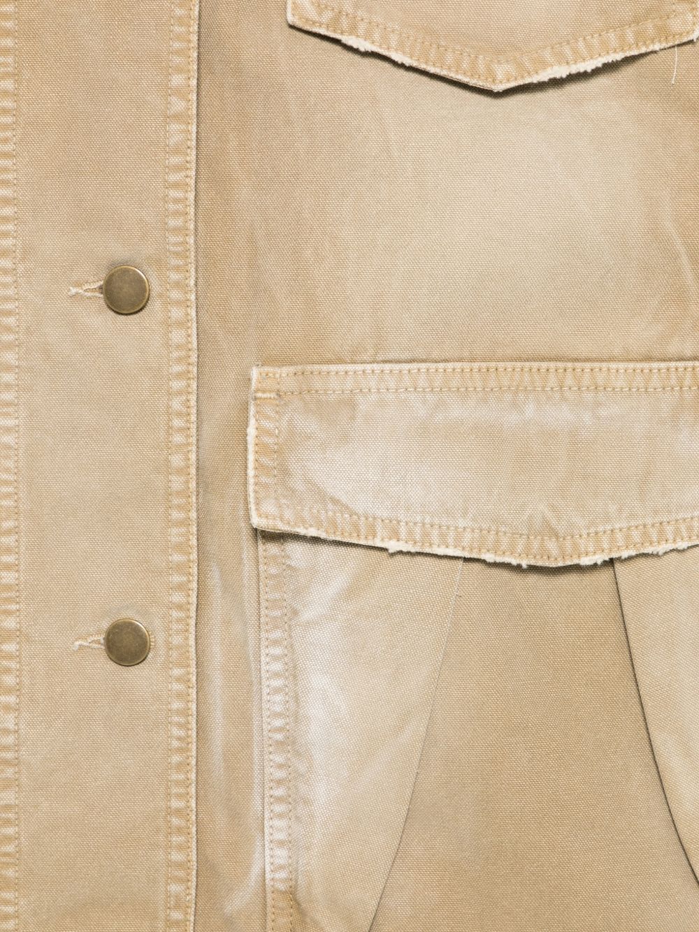 SEMICOUTURE Giacca Gloria color sabbia con colletto in pelle marrone 