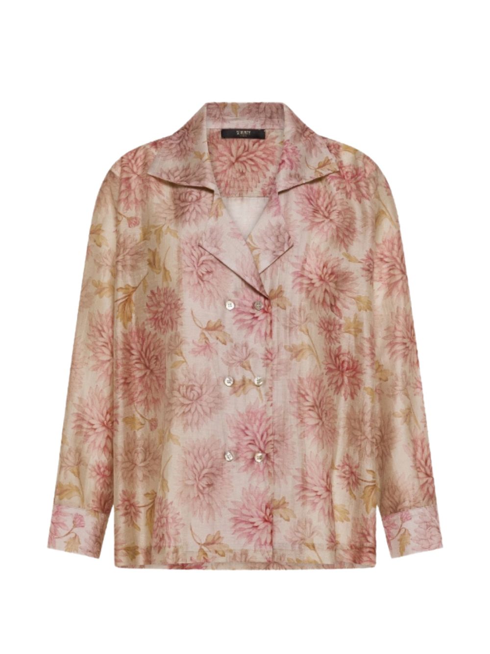 SEVENTY Camicia rosa con stampa floreale 