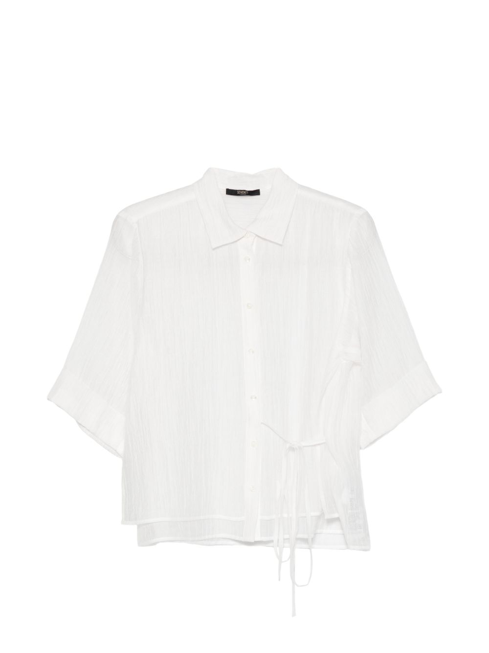 SEVENTY Camicia semitrasparente bianca 
