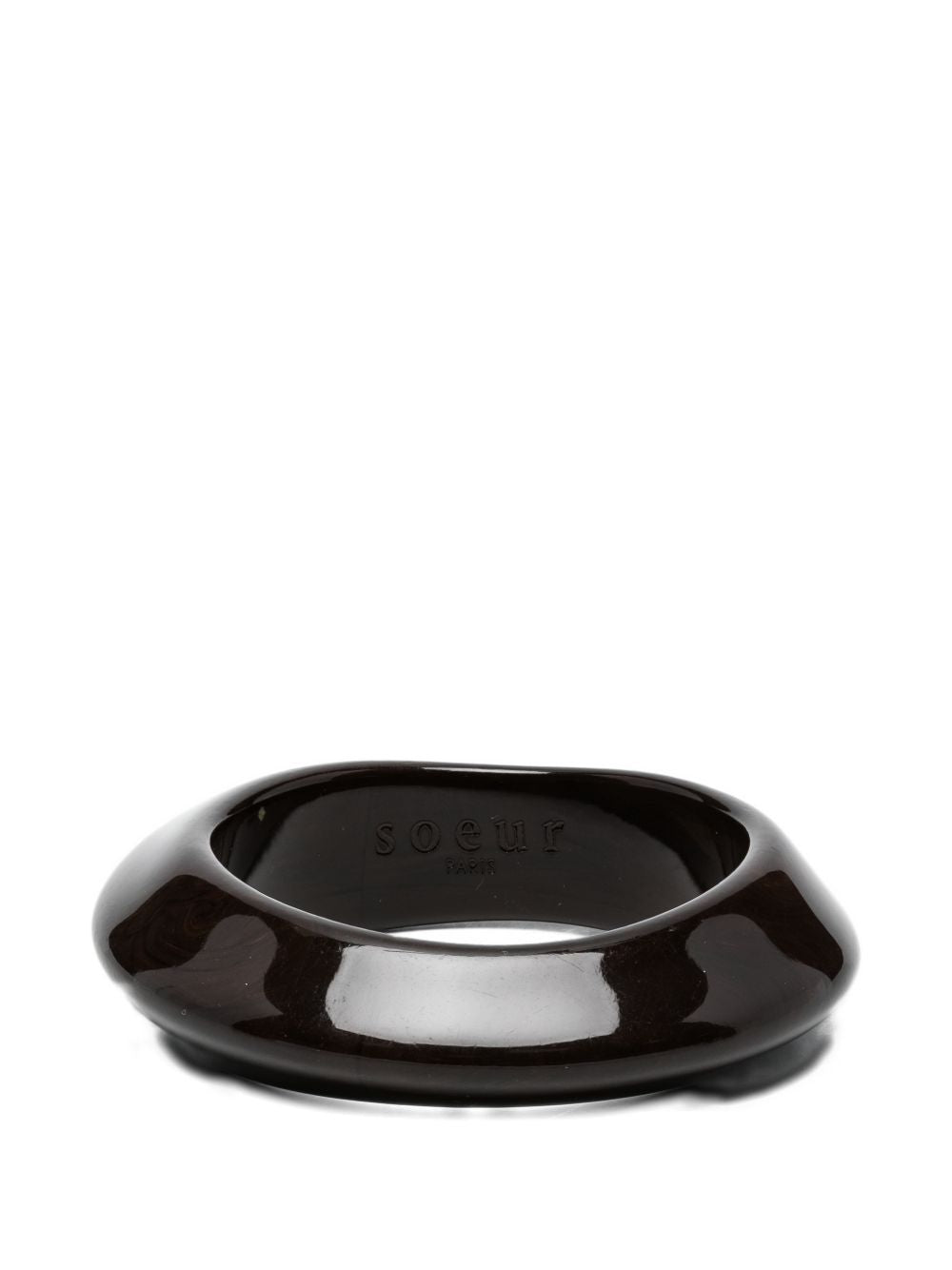 SOEUR Bracciale marrone ovale rigido 