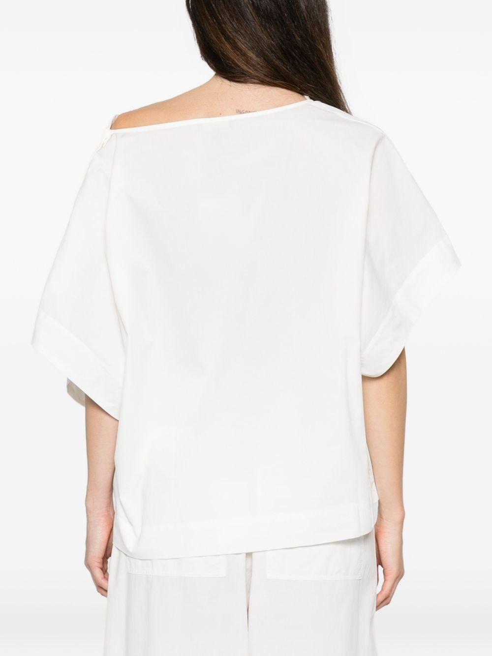 SOEUR Blusa Issa in cotone bianco 