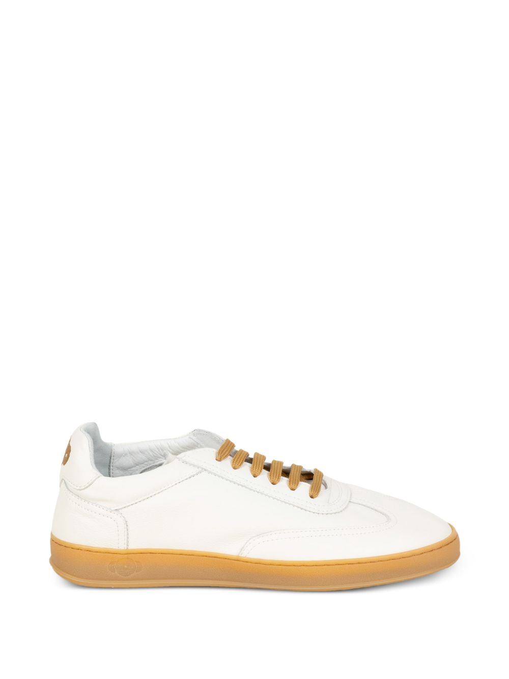 SOLDINI 80 Sneakers Vieste in pelle bianca e dettagli cuoio 