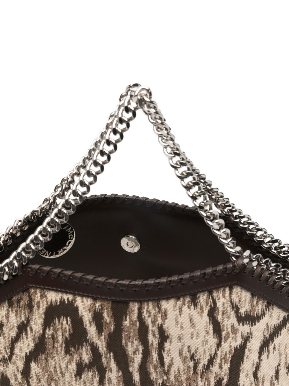 STELLA MCCARTNEY Borsa a spalla Falabella animalier con catena 