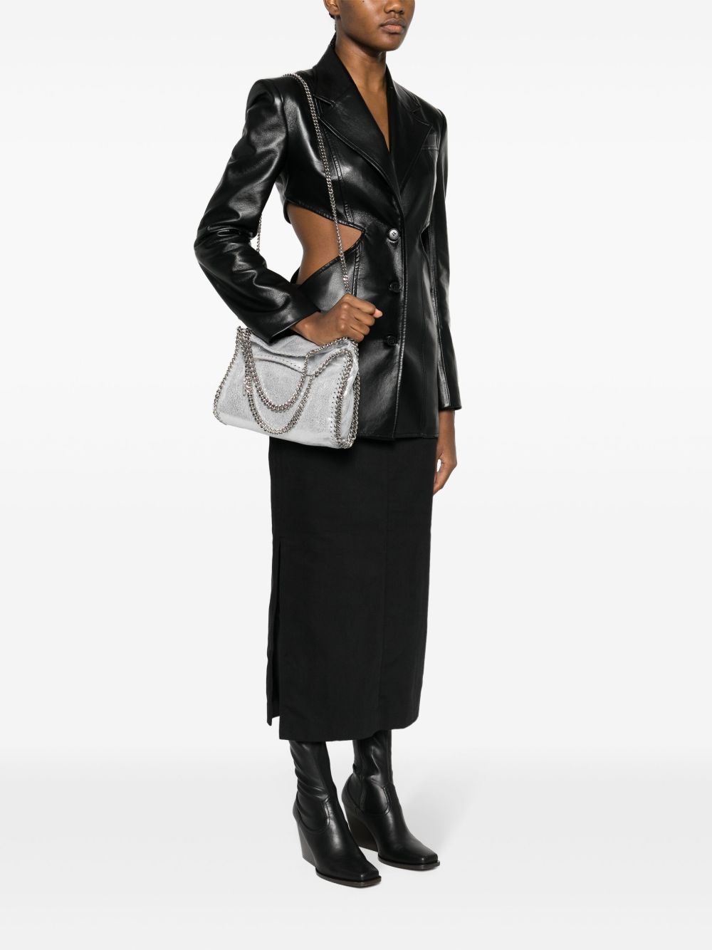 STELLA MCCARTNEY Borsa Falabella mini argento 
