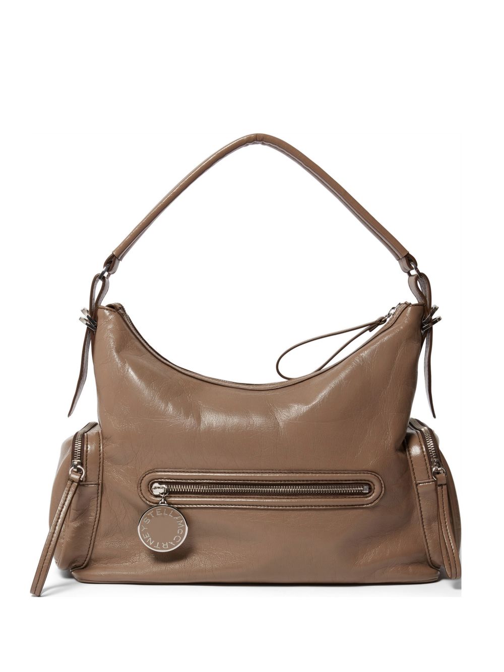 STELLA MCCARTNEY Borsa a spalla in ecopelle con tasche esterne 