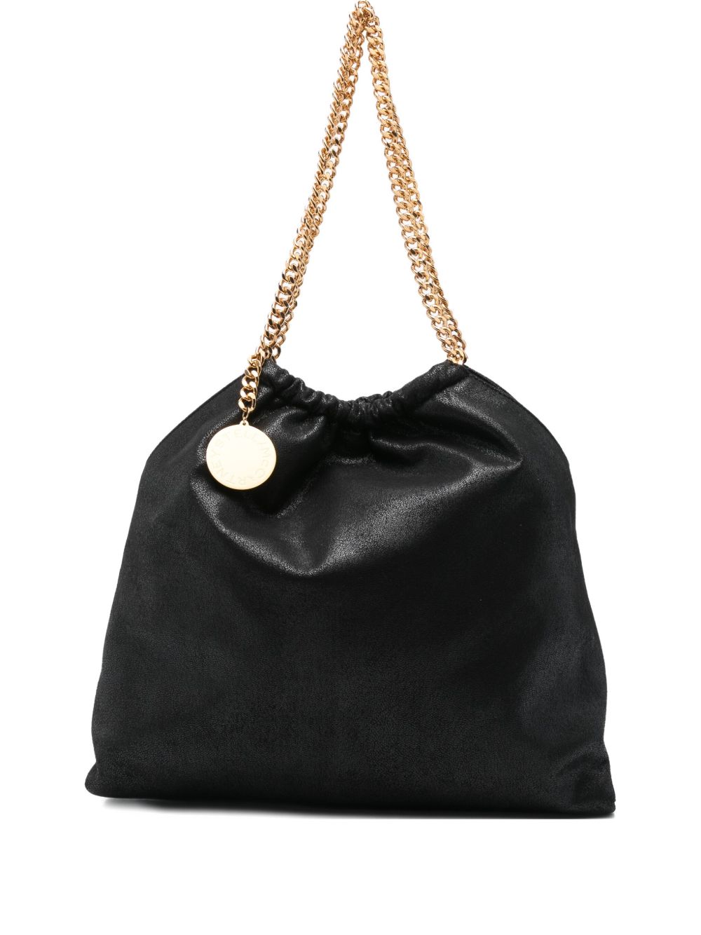 STELLA MCCARTNEY Borsa a spalla Falabella Drawstring nera 