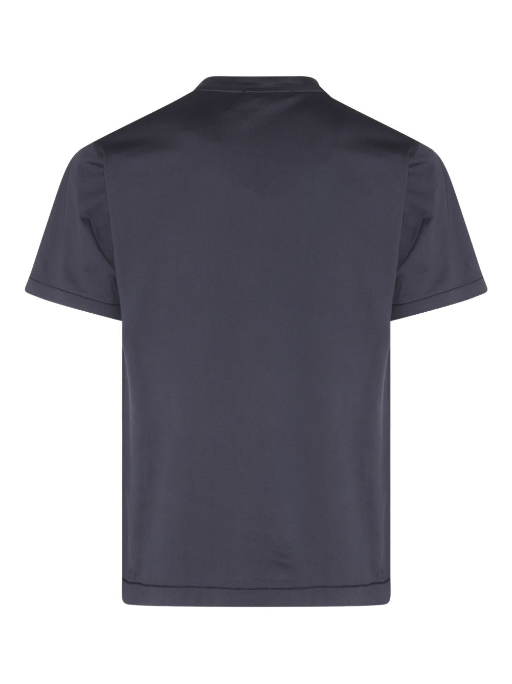 STONE ISLAND T-shirt in cotone blu con logo 