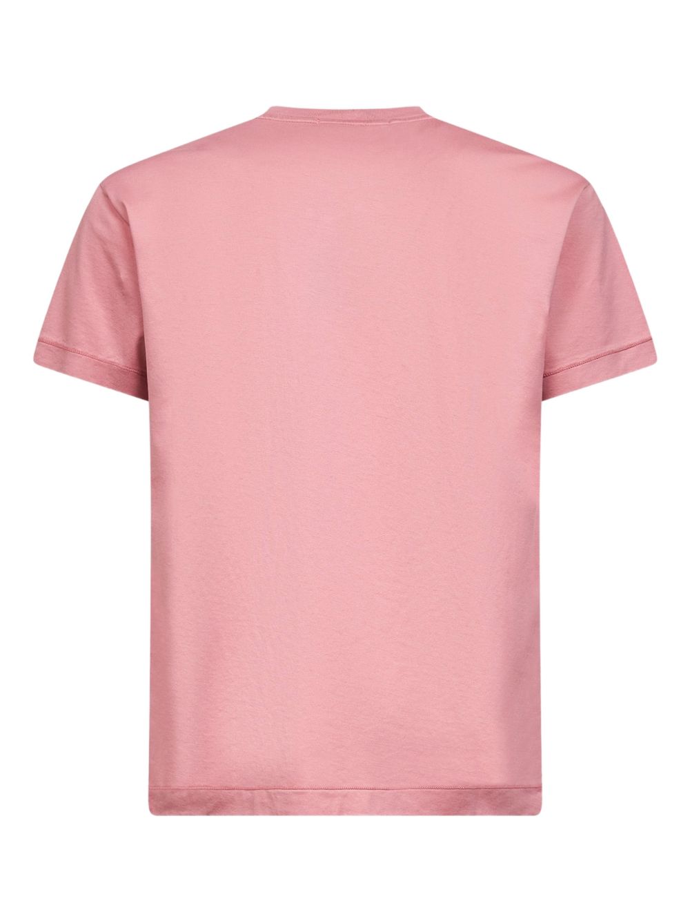 STONE ISLAND T-shirt in cotone rosa con logo 