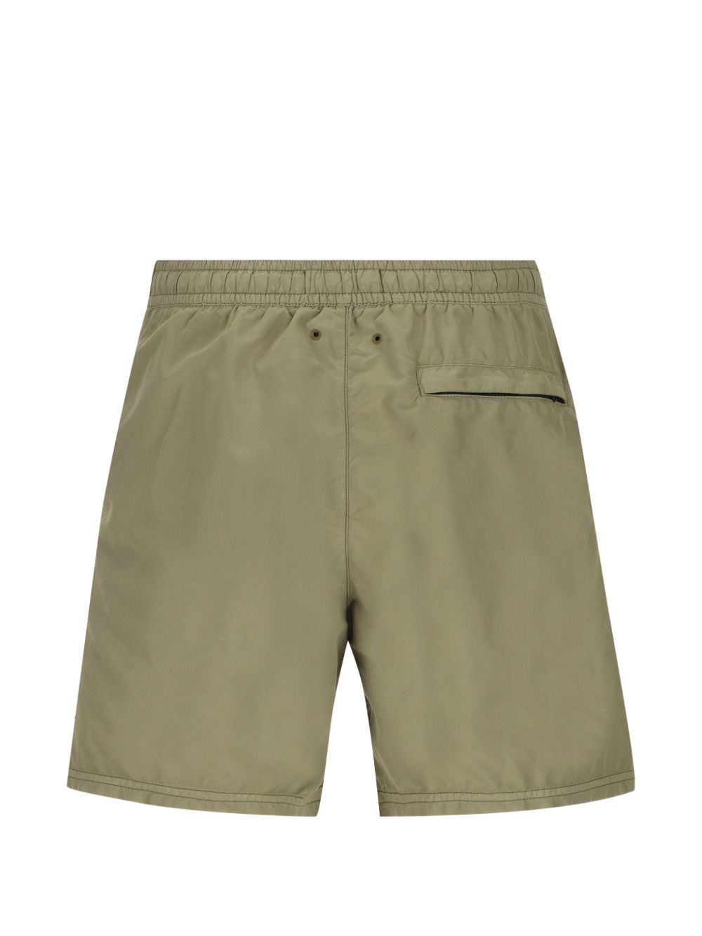 STONE ISLAND Costume verde con patch logo nero 