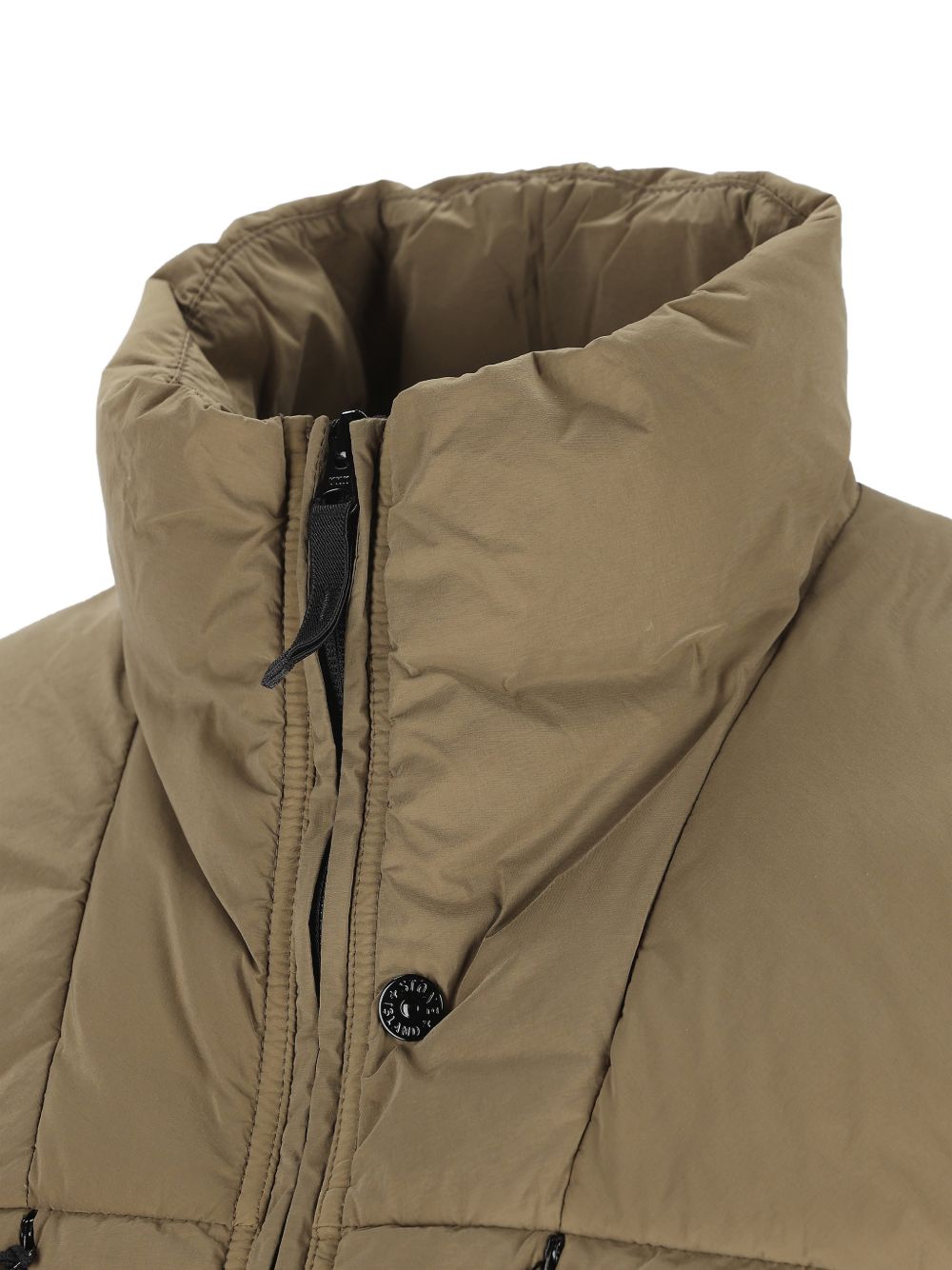 STONE ISLAND Gilet verde con tasche 
