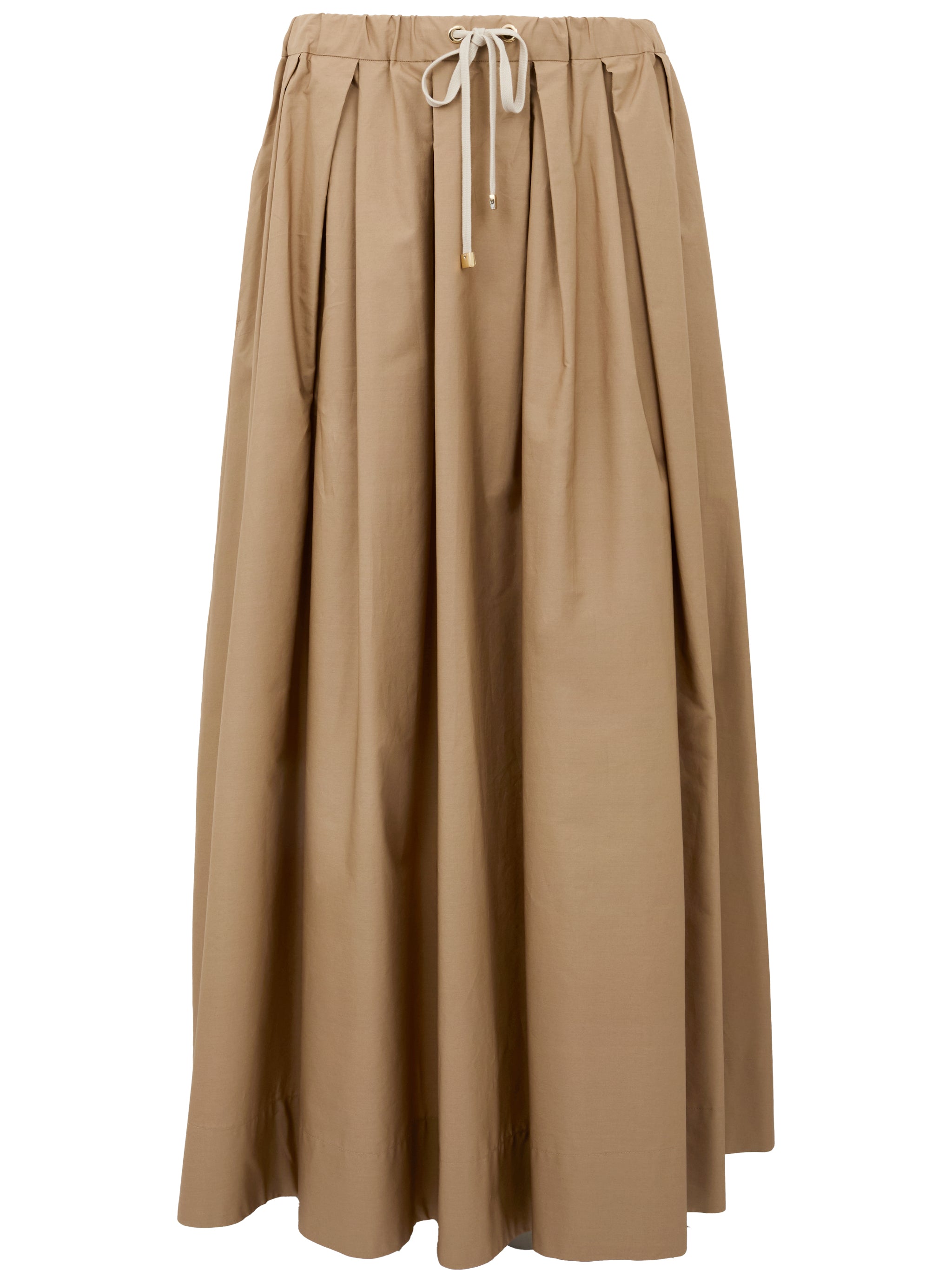 S MAX MARA Gonna lunga Pineta con coulisse in vita beige 