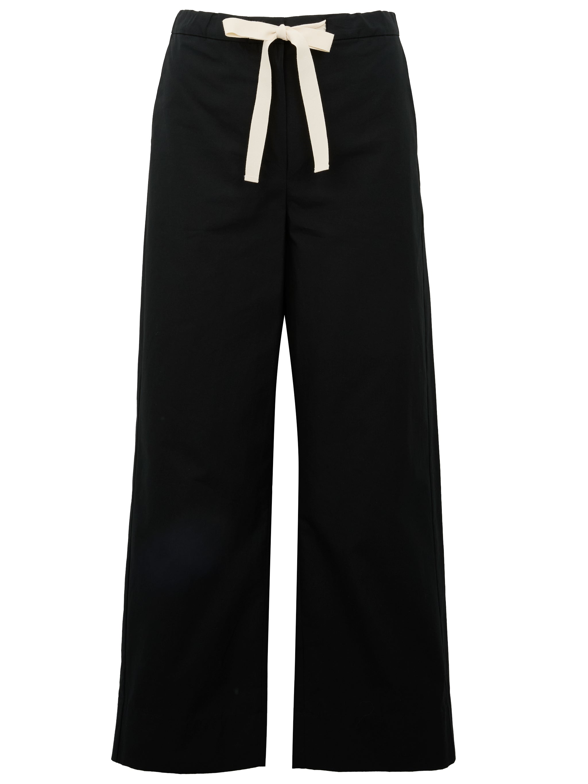S MAX MARA Pantaloni Argento casual con fiocco bianco neri 
